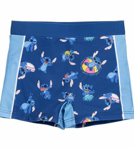 Stitch Kinderbadpakken in donkerblauw, geschikt voor watersport en outdoor, met cartoon Stitch design for kids.