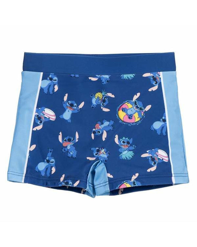 Stitch Kinderbadpakken in donkerblauw, geschikt voor watersport en outdoor, met cartoon Stitch design for kids.