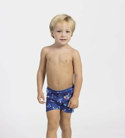 Stitch Kinderbadpak in donkerblauw, sport en outdoor watersport zwemkleding voor kinderen, met Stitch cartoon design.