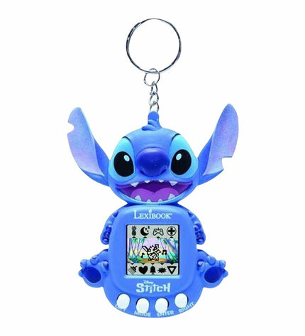 Lexibook interactive toy featuring colorful buttons and screen, designed for kids' educational games and entertainment.