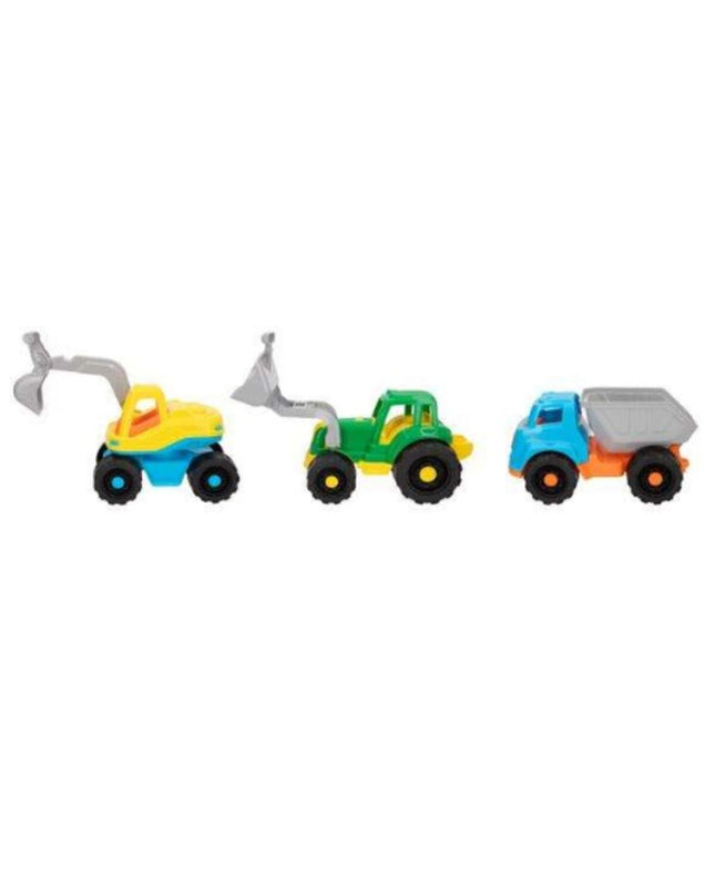 Colorbaby Bouwvoertuigen speelgoed, 33 cm, colorful construction vehicle for kids, detailed and durable plastic design.