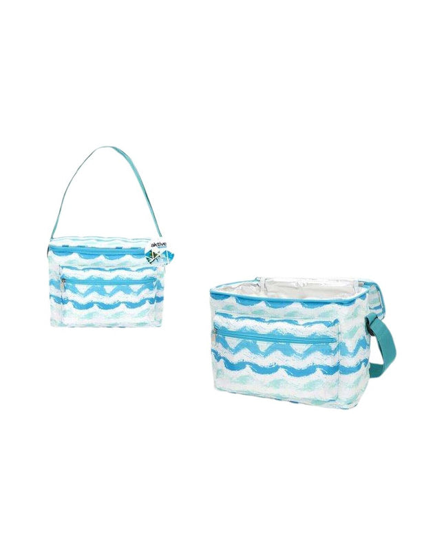 Aktive 15L cooler box for outdoor activities, compact 30x18x23 cm, ideal for camping and hiking trips.