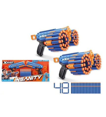 BigBuy Fun X-Shot toy pistol with colorful darts, designed for outdoor play and active games.
