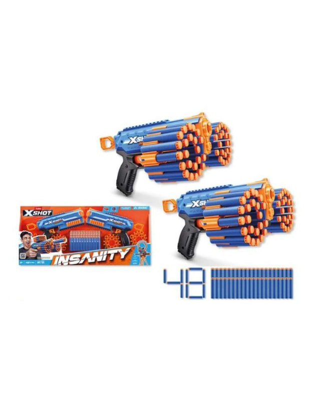 BigBuy Fun X-Shot toy pistol with colorful darts, designed for outdoor play and active games.