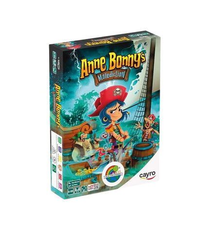 Cayro Anne Bonny's board game with colorful game pieces and a detailed game board for family entertainment.