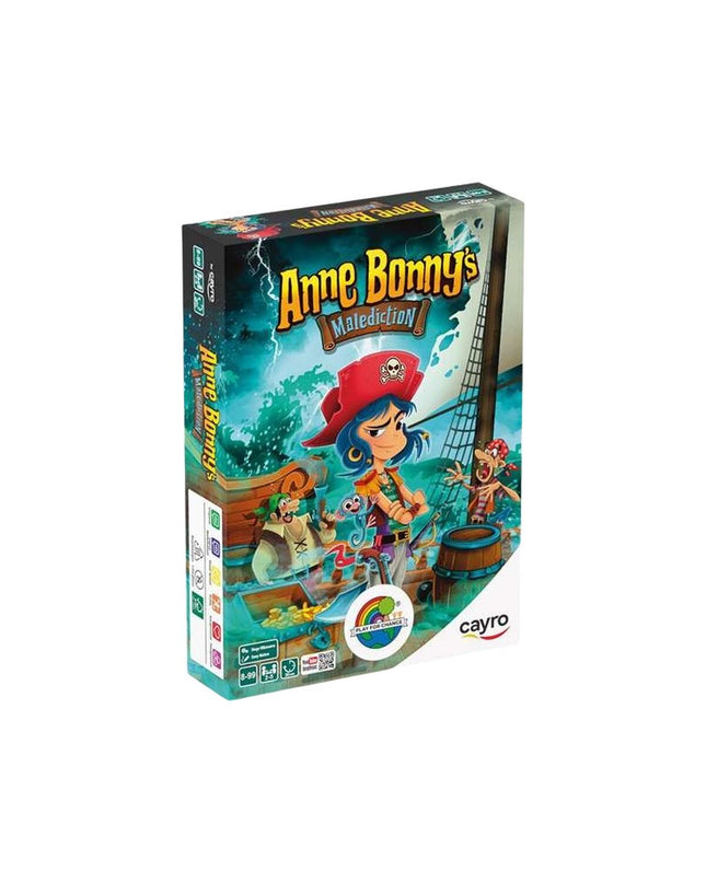 Cayro Anne Bonny's board game with colorful game pieces and a detailed game board for family entertainment.