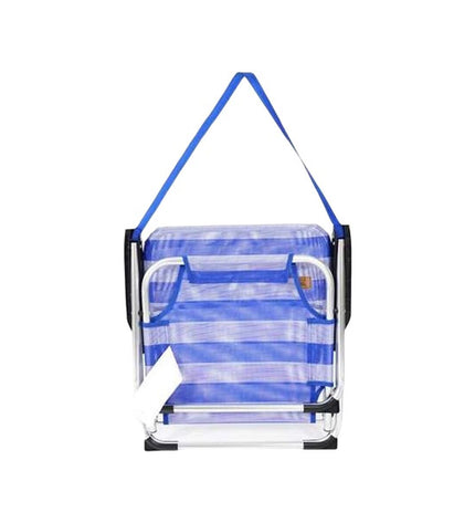 Blue Ociotrends Strandstoel for outdoor use, lightweight camping and beach chair, 40x55x70 cm, ideal for outdoor relaxation