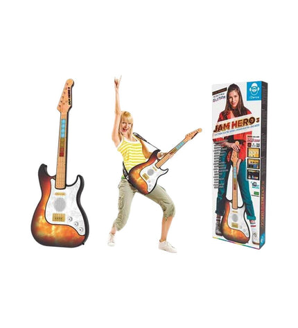 Colorful iDance Kindergitaar toy for children, a fun musical instrument with vibrant design and strings for young kids to play and learn.