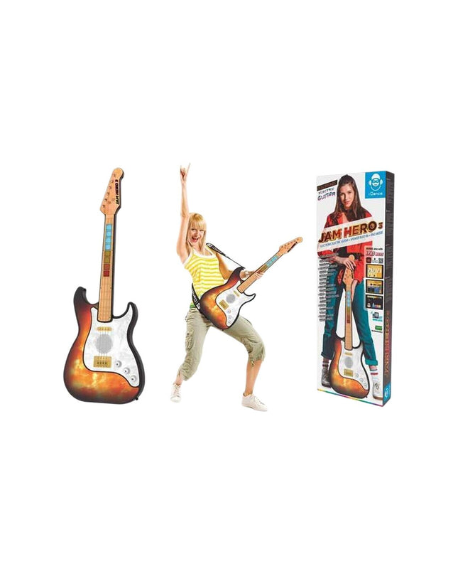 Colorful iDance Kindergitaar toy for children, a fun musical instrument with vibrant design and strings for young kids to play and learn.