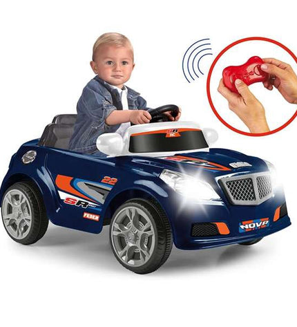 Feber Twinkle remote control police car toy with flashing lights, designed for kids' play and vehicle adventures.