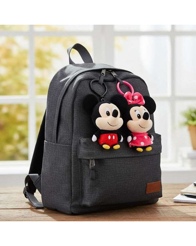 Red Mickey Mouse plush keyring featuring a cute, playful Mickey Mouse face, perfect for toys and funny gift accessories.