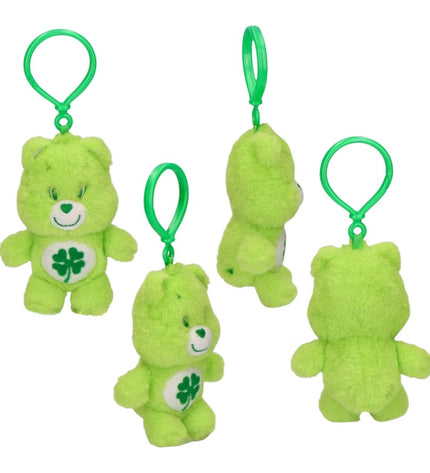Care Bears green plush keyring with a cute, smiling face, perfect for playful accessories and fun gifts.