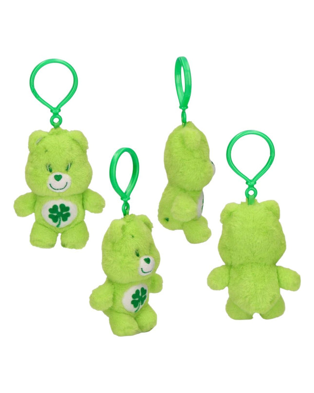 Care Bears green plush keyring with a cute, smiling face, perfect for playful accessories and fun gifts.