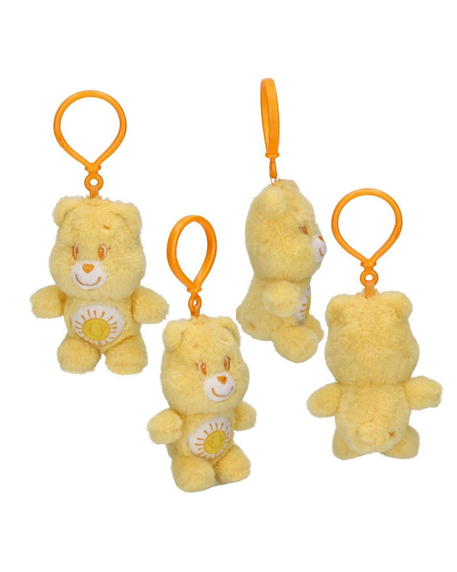 Care Bears yellow plush keyring featuring a cute, smiling Care Bear character, perfect as a playful accessory or gift.