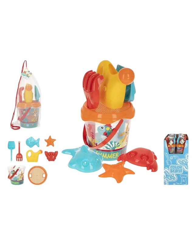 Colorbaby 18 cm strand speelgoedset with colorful, textured strands for outdoor play and sensory fun.