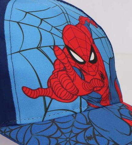 Kids' Spider-Man blue outdoor sports and camping shoes featuring Spider-Man branding and durable design for outdoor activities.
