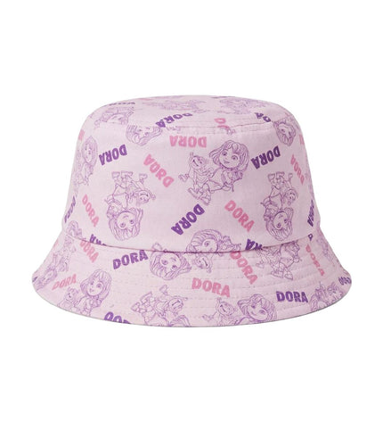 Dora the Explorer-themed outdoor hat for camping and hiking, featuring bright colors and playful design.