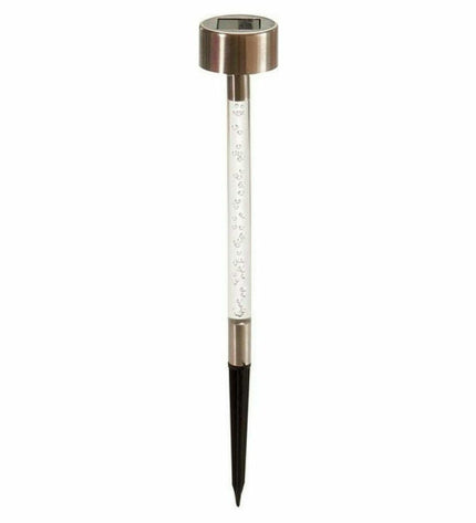 Set of 24 transparent silver-colored outdoor garden marker lights by Ibergarden, suitable for outdoor garden decoration.