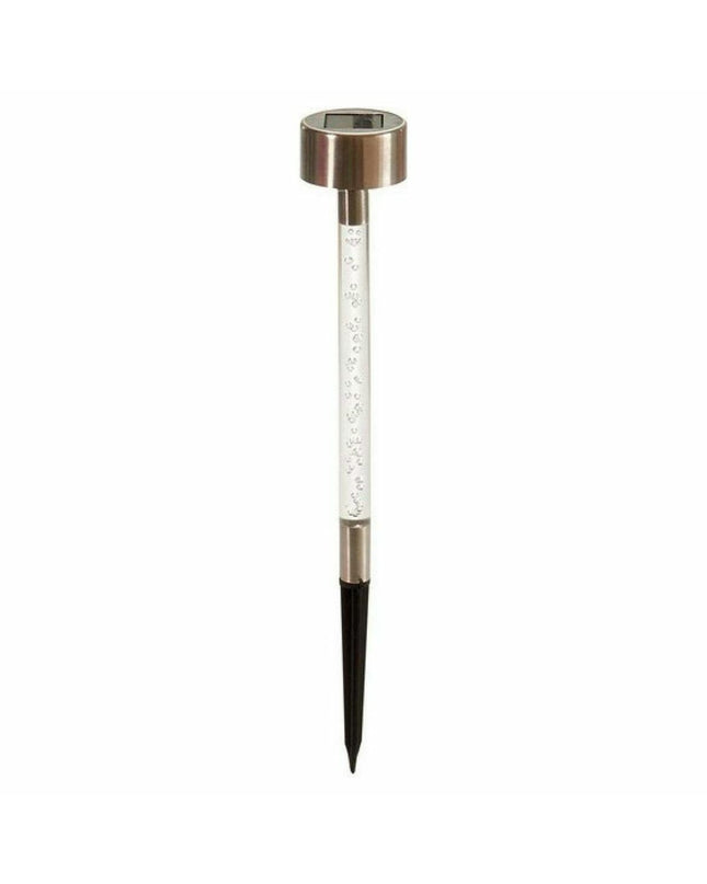 Set of 24 transparent silver-colored outdoor garden marker lights by Ibergarden, suitable for outdoor garden decoration.