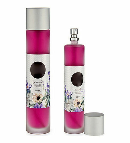 Set of 12 Acorde Lavendel air freshener sprays in 100 ml bottles, suitable for home and kitchen decor.