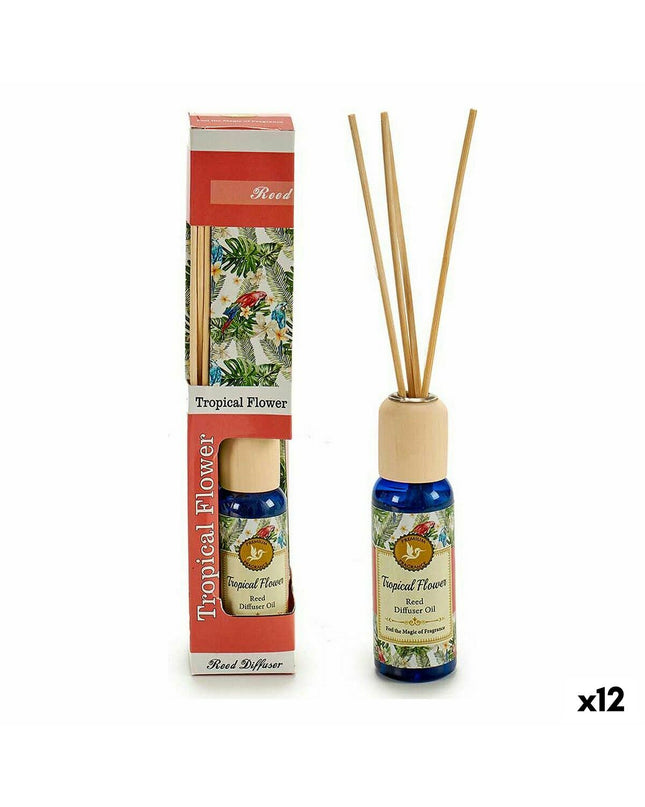 Acorde Acorde Tropisch parfum sticks set, 12 pieces, 50 ml each, for home decor and ambient scenting.
