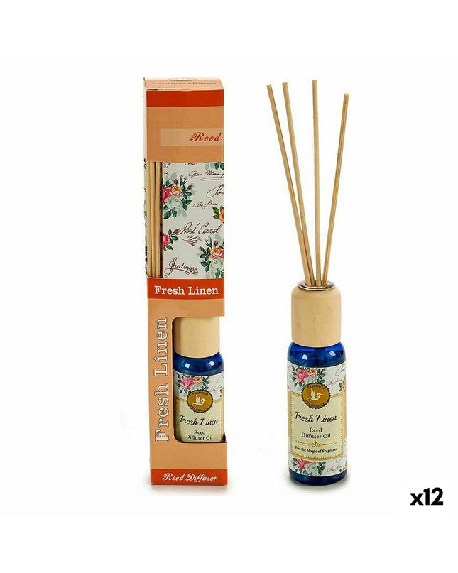 A set of 12 Acorde parfum sticks in 50 ml containers for home decor and fabric scenting, displayed in a neat arrangement.
