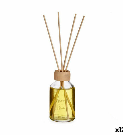 Set of 12 Acorde Jasmijn parfum sticks in a 50 ml container, designed for home decor and air freshening.