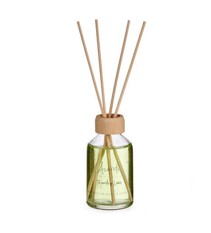 Set of 12 Acorde Parfum Sticks in Lime Green Tea scent, 50 ml each, for home decor and fragrant ambiance.
