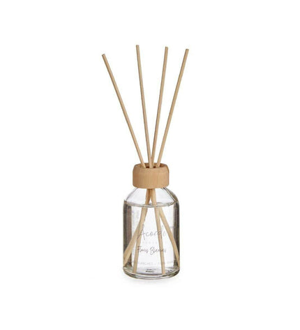 Set of 12 Acorde Witte Bloemen parfum sticks in 50 ml bottles, home decor scented sticks for pleasant room fragrance.