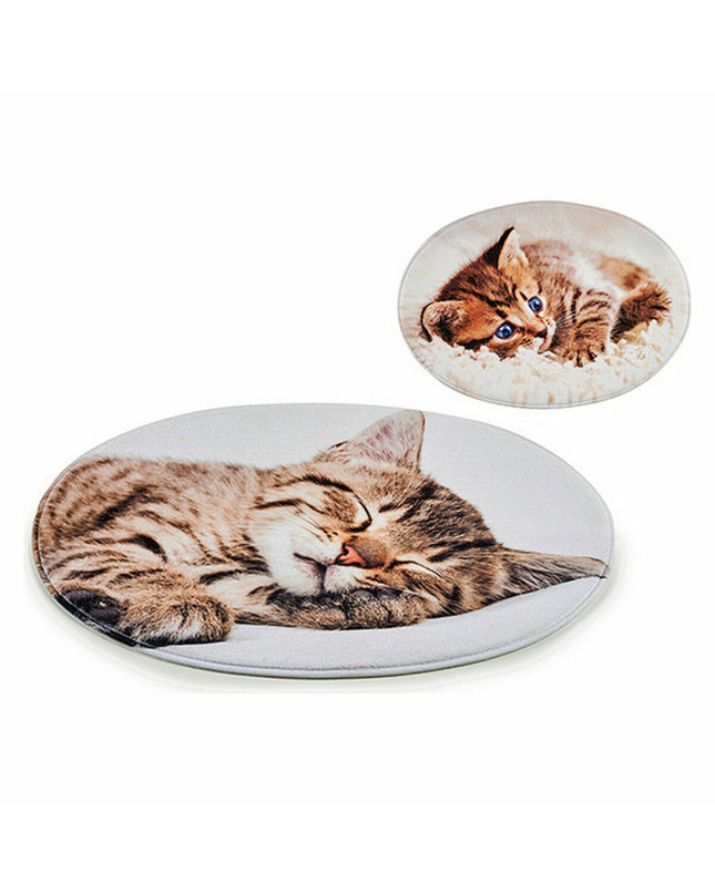 Set of 12 Mascow gray cat carpets, each 46x0.5x67 cm, designed for cats, with a soft, textured surface and durable material.