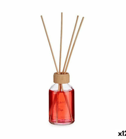 Acorde Acorde Aardbei parfum sticks in a 50ml set, used for home decor and fragrance, featuring 12 sticks with strawberry scent.
