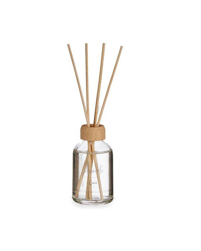 Acorde Parfum Sticks Acorde Kokosnoot, 50 ml, 12-pack, coconut-scented home fragrance sticks for home decor and ambiance.