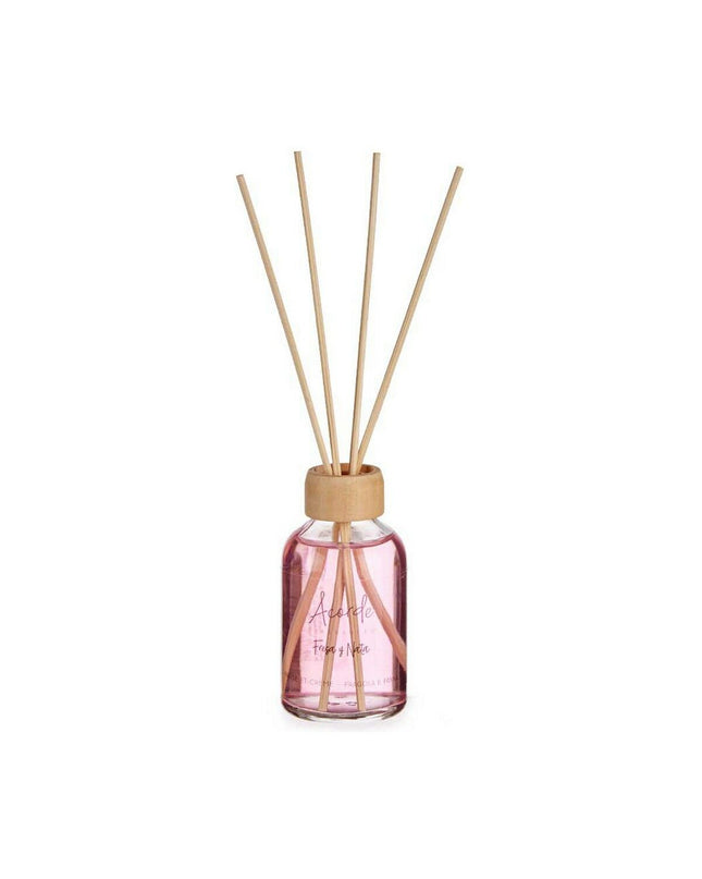 Acorde Acorde Aardbei parfum sticks in a 50ml bottle, arranged in a group for room decor and home fragrance.