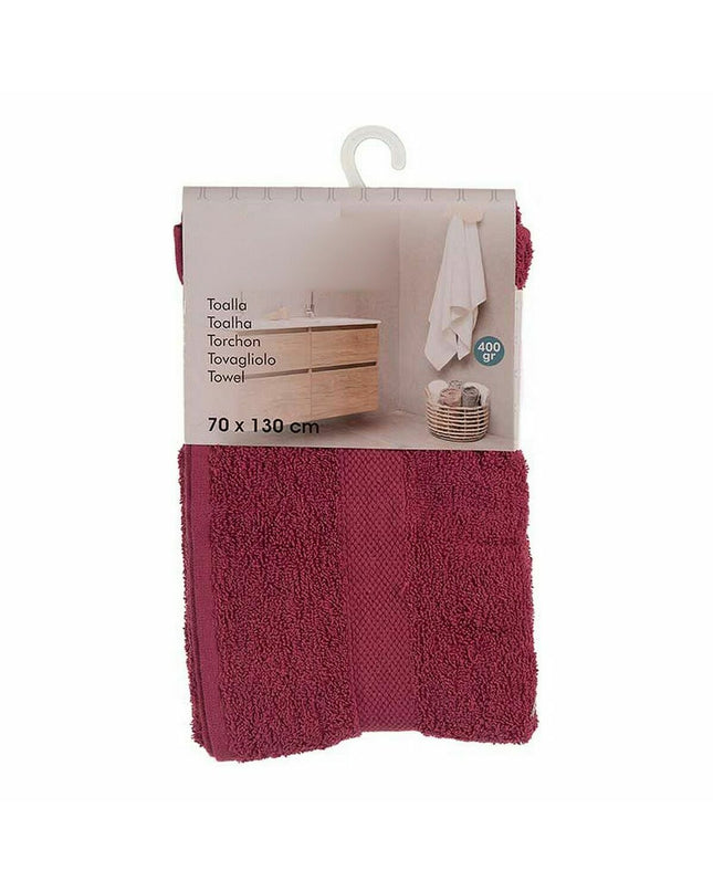 Set of three Berilo kastanjebruin bath towels, 70x130 cm, made of 80% cotton and 20% polyester, ideal for home use.