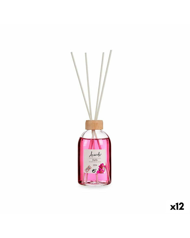 Acorde Parfum Sticks Acorde Orchidee 100 ml decorative fragrance sticks for home decor, featuring elegant orchid scent in a set of 12.