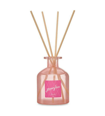 Set of six Acorde Pioenroos parfum sticks in 250 ml bottles, used for home decor and fragrance.