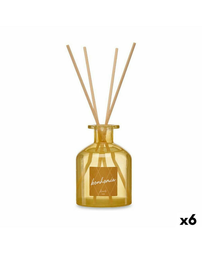 Acorde Acorde Amber parfum sticks in a 250ml set, decorative home scent diffuser with six sticks for home decor and fragrance.