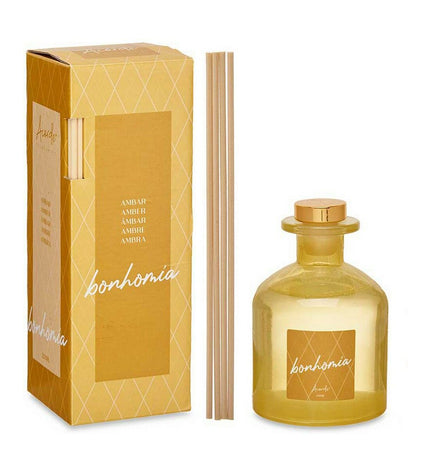 Acorde Parfum Sticks Acorde Amber 250ml set with six decorative reed diffuser sticks for home fragrance and decor.