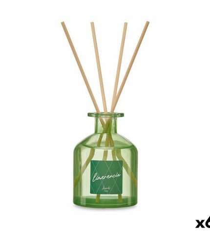 Acorde Lotus Bloem parfum sticks in a 250 ml set, displayed with six elegant reed diffusers for home decor and fragrance.