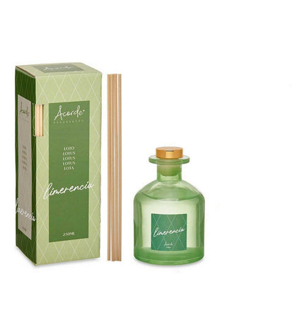 Acorde Lotus Bloem parfum sticks in a 250ml set of six, decorative home fragrance sticks for house and kitchen ambiance.