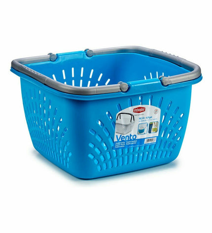 Set of 30 Stefanplast brown plastic laundry baskets with handles, 18L, 39x21.5x39 cm, for home organization and storage.
