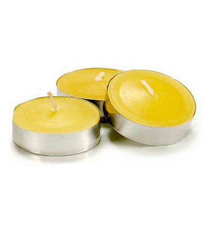 Set of 12 or 24 Ibergarden yellow citronella outdoor candles for garden decoration, ideal for outdoor ambiance and mosquito repellent.