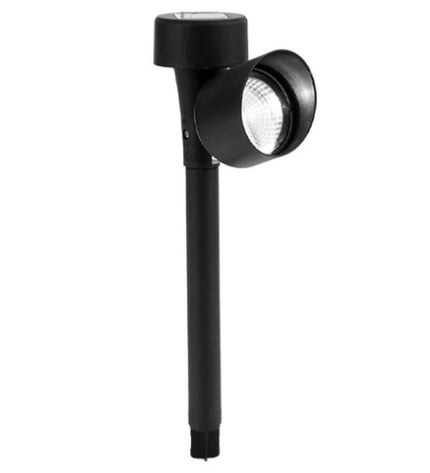 Set of 24 black outdoor garden lights by Ibergarden, 12 x 26 x 5.5 cm, decorative outdoor garden decor lighting.