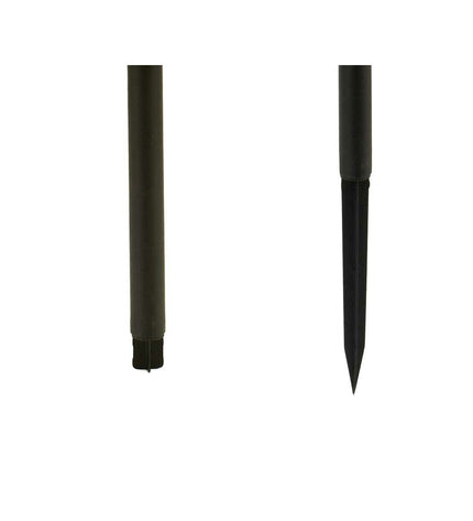 Set of 24 black outdoor garden lanterns by Ibergarden, 12 x 26 x 5.5 cm, decorative outdoor lighting for garden or patio.