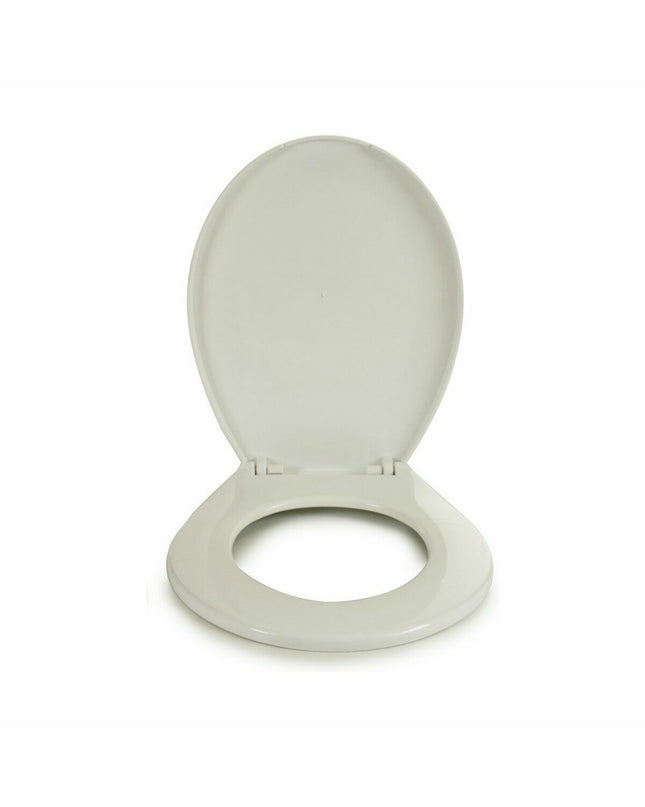 Set of 25 white plastic toilet seat covers by Berilo, measuring 34.5 x 43 x 5 cm, designed for bathroom use.