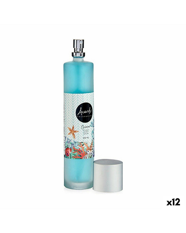 Acorde Oceaan air freshener spray 100ml, 12-pack, with ocean-inspired scent, suitable for home and kitchen decoration.