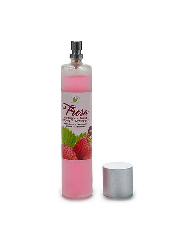Acorde aardbei luchtverfrisserspray 100 ml, 12-pack, with pink floral design on the spray bottles for home and kitchen use.