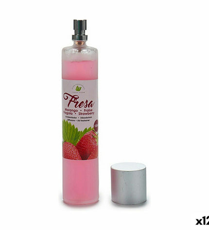 Acorde Aardbei luchtverfrisserspray 100 ml, set of 12, with strawberry scent, ideal for home and kitchen decor.