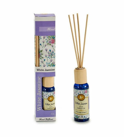 Set of 12 Acorde Jasmijn parfum sticks in 50ml bottles, perfect for home decor and freshening indoor spaces.