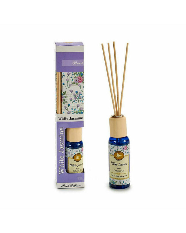 Set of 12 Acorde Jasmijn parfum sticks in 50ml bottles, perfect for home decor and freshening indoor spaces.